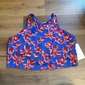 NWT Athleta Floral Print Sports Bra